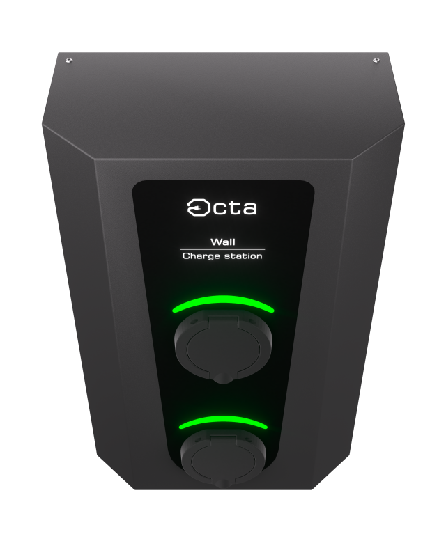 Двопортова зарядна станція OCTA WALL