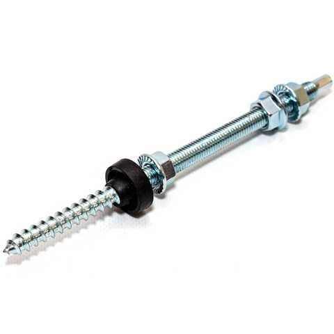 Комплект гвинт-шуруп (шпилька) М10x200мм оцинкований